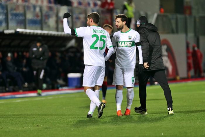 Il Sassuolo espugna Crotone grazie a Berardi e Caputo