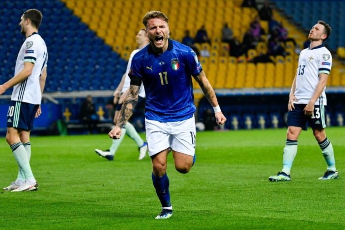 Italia-Irlanda del Nord 2-0, a segno Berardi e Immobile