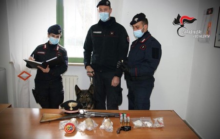 Il cane “Chulingan” trova armi in abitazioni. Arrestato un trentasettenne di Simbario Il territorio secondo le direttive della Procura della Repubblica di Vibo Valentia