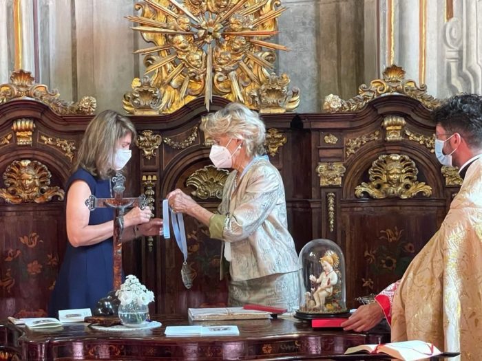 Donna Sofia di Borbone ricevuta alla Congregazione delle Dame a Palermo