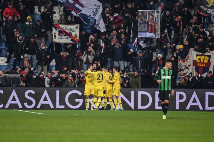 Derby emiliano al Bologna, Sassuolo piegato 3-0