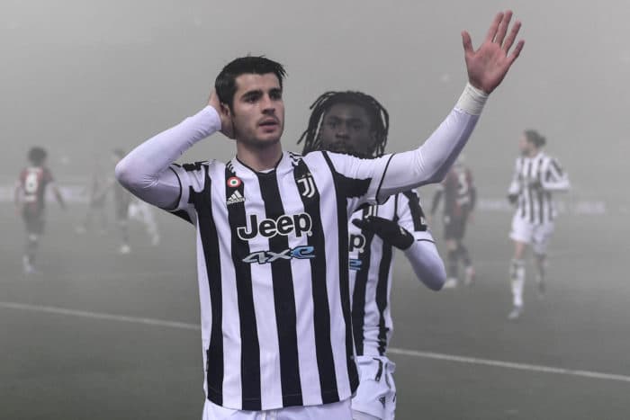 Morata e Cuadrado in gol, la Juve espugna Bologna