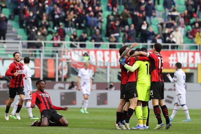 Milan-Sampdoria 1-0, Leao riporta i rossoneri in testa