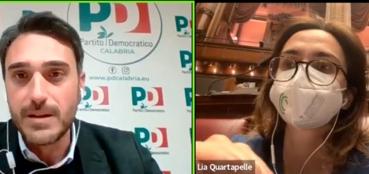 Nicola Irto e Lia Quartapelle, “Il Pd condanna fermamente la guerra in Ucraina e spinge verso gli Stati Uniti d’Europa” In diretta sulla pagina facebook del Pd si è svolto il dibattito “Per un’Europa di pace”, al quale hanno preso parte il segretario calabrese del partito Nicola Irto e la responsabile dem per gli Affari Internazionali Lia Quartapelle