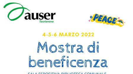 Taurianova, Auser, “Mostra di beneficienza” Sarà organizzata presso la sala espositiva della biblioteca comunale