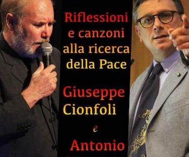 Giuseppe Cionfoli e Antonio Marziale presentano il tour “SHALOM riflessioni e canzoni alla ricerca della Pace”. VIDEO venerdì 22 aprile, alle ore 18, sulla pagina Facebook di Approdocalabria. CLICCA PER GURDARE IL VIDEO