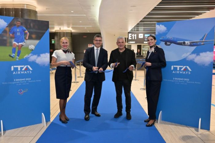 Ita Airways inaugura nuovo volo Roma-Buenos Aires con Airbus A350