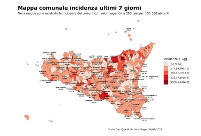 Covid, in Sicilia in calo i contagi e le ospedalizzazioni