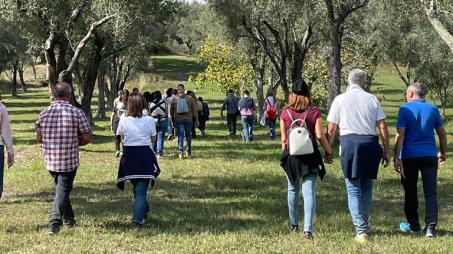 Reggio Calabria Città dell’Olio: straordinario successo per la Giornata nazionale della “Camminata tra gli Olivi” promossa dalla Città Metropolitana Il Consigliere metropolitano delegato all'Agricoltura Giuseppe Giordano ha preso parte al flash mobile Abbraccia un olivo che ha unito idealmente le 168 città italiane aderenti alla rete