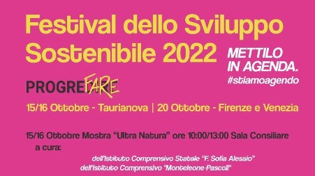 Taurianova, “Festival dello sviluppo sostenibile 2022” nei giorni 15 e 16 ottobre. All’interno il Programma Due giorni all'insegna del "ProgreFare" dove si parlerà di natura, ambiente e agricoltura con una mostra e un convegno