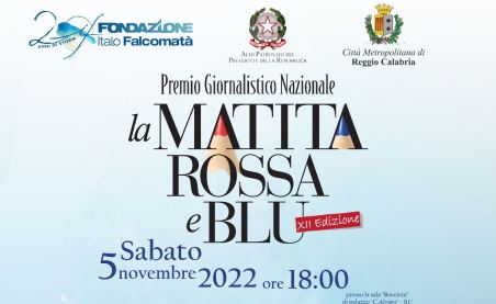 La Matita rossa e blu a Gaia Tortora ed Emiliano Fittipaldi Sabato 5 novembre a Palazzo Alvaro la consegna del premio giornalistico nazionale della Fondazione Italo Falcomatà