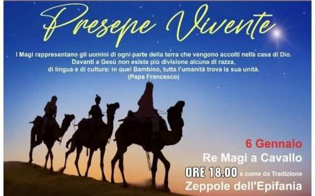 A Melicucco nell’Epifania, presepe vivente, zeppolata gratuita e Re Magi a cavallo Un Evento di grande fascino arrivato oramai alla 35esima edizione