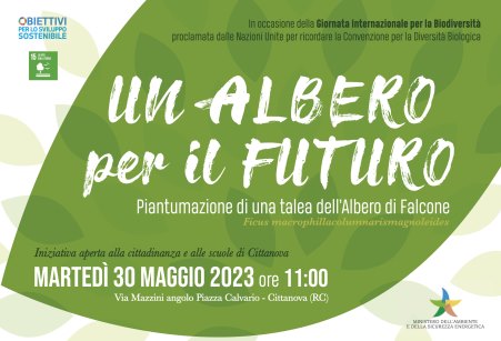 Cittanova, “Un albero per il futuro” Piantumazione dell'Albero di Falcone per celebrare la cultura della biodiversità 