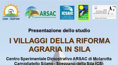 Uno Studio Sui Villaggi Della Riforma Agraria In Sila: Presentazione A ...