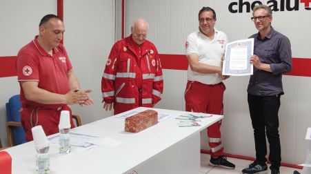 Premiato l’Inter Club “T. Luvarà” di Taurianova dalla Croce Rossa Italiana Conferita la Medaglia di Benemerenza per il "Tempio della Gentilezza" nella classe di "Bronzo"