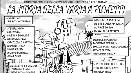 Il “Pizi” presenta la storia della Varia di Palmi a fumetti Gli studenti dell’Istituto scolastico di Palmi hanno curato, nell’ambito di un progetto Pon, la realizzazione di una serie di splendide tavole dedicate alla nascita dell’importante festa religiosa e alla struttura della macchina a spalla che la contraddistingue 