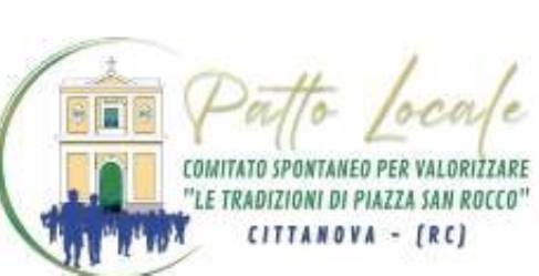 A Cittanova nasce il “Patto Locale” tra Associazioni e volontari per la Festa di San Rocco La finalità è quella di valorizzare "Le tradizioni di Piazza San Rocco"