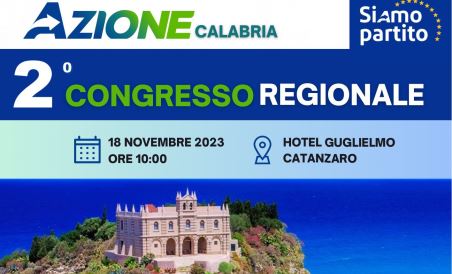 Al via oggi il Congresso regionale di “Azione” I lavori prevedono il collegamento con Carlo Calenda, Segretario Nazionale del partito