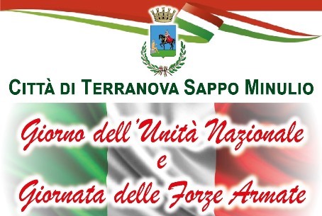 A Terranova Sappo Minulio sarà un 4 novembre nel nome di Salvo D’Acquisto. Il Programma L’intento dell’Amministrazione Comunale, secondo quanto riferito dal Sindaco Ettore Tigani, “è quello, per un verso, di rendere onore e imperitura memoria al sacrificio dei soldati caduti in guerra per il perseguimento dell’ideale della Patria e per l’abnegazione al dovere