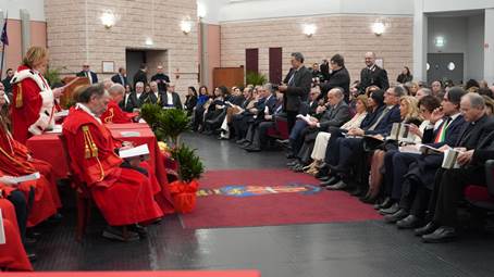 Il sindaco Giuseppe Falcomatà oggi all’inaugurazione dell’Anno giudiziario "Grati per il lavoro svolto dalla magistratura. Lo sblocco dei lavori del nuovo Palazzo di Giustizia consegnerà locali moderni e adeguati" 