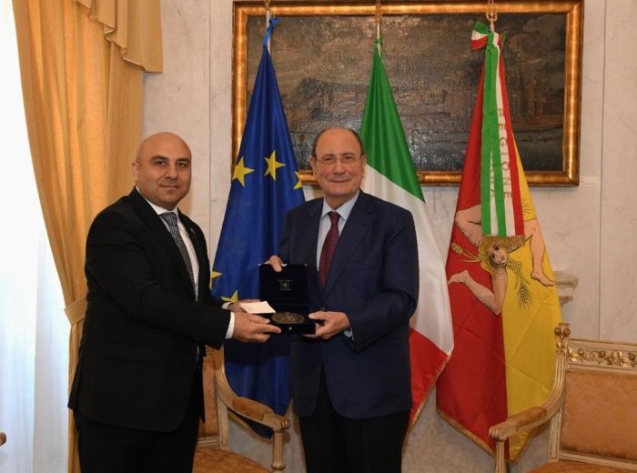 Schifani riceve l’ambasciatore dell’Azerbaigian in Italia