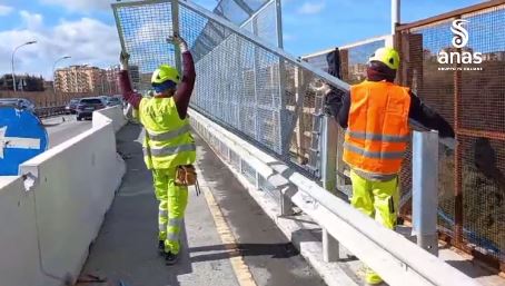 Reti anti-scavalco su viadotto Catanzaro per evitare suicidi Sono in corso i lavori d'installazione da parte dell'Anas