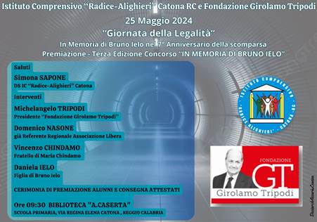 Reggio Calabria, la Fondazione “Girolamo Tripodi” ricorda Bruno Ielo a sette anni dal barbaro omicidio La sera del 25 maggio di sette anni fa, per essersi opposto, con coraggio e “schiena dritta”, alle minacce e alle estorsioni della ‘ndrangheta e che ha pagato con la vita la sua scelta di camminare a testa alta nel solco della legalità