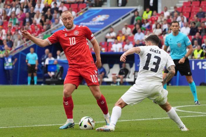 Eriksen non basta, Slovenia ferma Danimarca 1-1