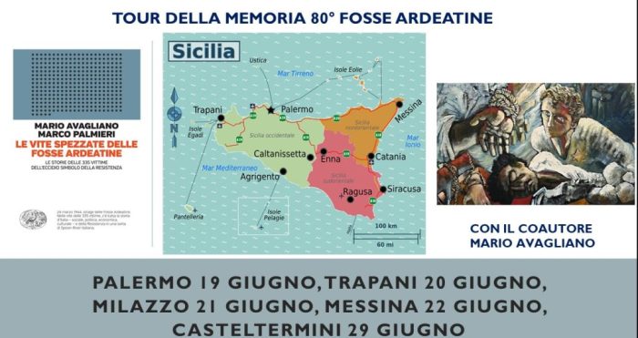 Il libro “Le vite spezzate delle Fosse Ardeatine” fa tappa in Sicilia