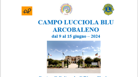 Palmi, Campo Lucciola Blu dal 9 al 15 giugno. Programma Centro di Culturale di Riconciliazione "Presenza" Piani della Corona