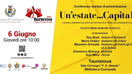 Domani alla Biblioteca Renda di Taurianova la conferenza stampa di “Un’estate…Capitale” La Capitale italiana del Libro 2024 si prepara a vivere l'estate con un cartellone ricco presentato dal condirettore artistico Piero Muscari