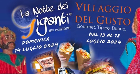 Polistena, “La Notte dei Giganti” sta tornando con la sua 16a  edizione il 14 luglio 2024 E con il Villaggio del Gusto che invece durerà dal 13 al 18 luglio 2024 accompagnando le Feste Patronali di Polistena