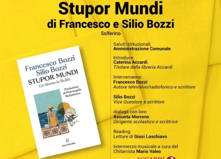 A Taurianova la presentazione del libro “Stupor Mundi” L’evento è organizzato dalla Libreria Accardi di Taurianova, libreria indipendente unica sul territorio comunale, nell’ambito delle iniziative per “Taurianova Capitale del Libro 2024”