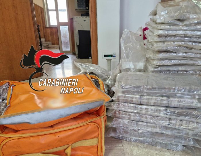 Sequestrati 190 chili di hashish, 2 rider della droga arrestati a Napoli