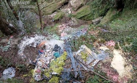 Oppido Mamertina, rinvenuti dai carabinieri forestali dei rifiuti speciali pericolosi sul greto di un torrente, denunciate due persone Gli accertamenti tempestivamente eseguiti hanno condotto a due soggetti, un 63enne, con pregiudizi di polizia ed un 23enne di professione imprenditori edili