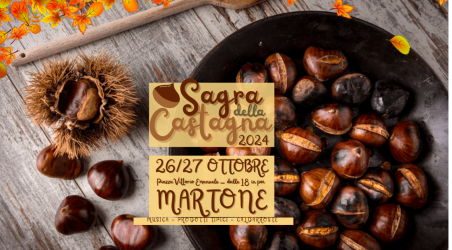 Martone, torna il 26 e 27 ottobre la famosa Sagra della Castagna Appuntamento imperdibile per tutta la Calabria con caldarroste e musica popolare