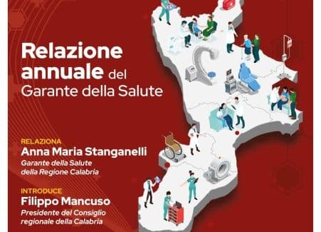 Relazione Annuale Garante della Salute della Regione Calabria Seduti al tavolo dei relatori, interverranno il Presidente dell’Ordine dei giornalisti della Calabria, Giuseppe Soluri e Rocco Bellantone, presidente dell’Istituto Superiore di Sanità, al quale saranno affidate le conclusioni