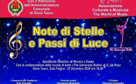 Note di stelle e passi di luce a Gioia Tauro Un evento straordinario che si terrà il prossimo 22 dicembre